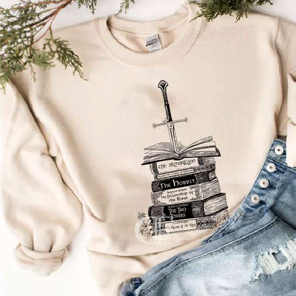 LOTR- JRR Tolkien Books Sweatshirt