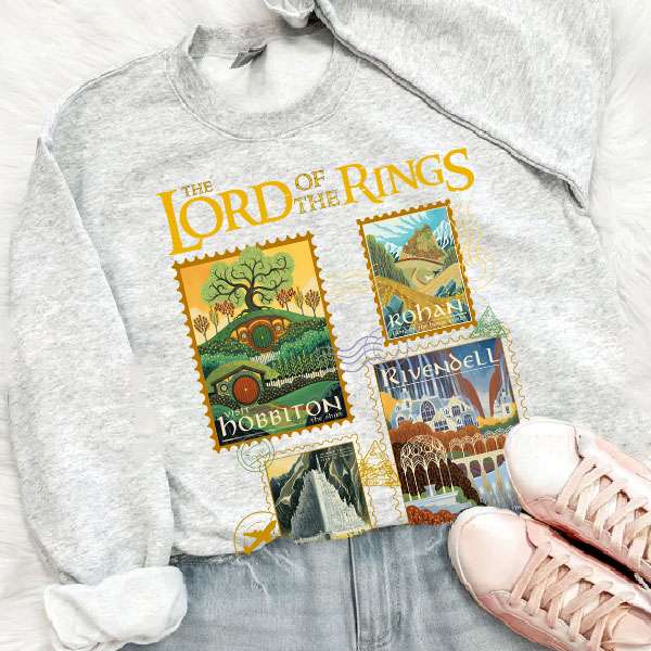 LOTR- Vintage Poster Stamp ver 2 Sweatshirt