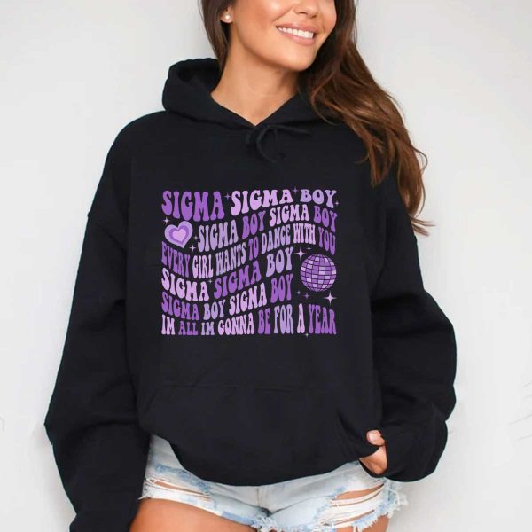 Sigma boy Sigma boy Purple Hoodie