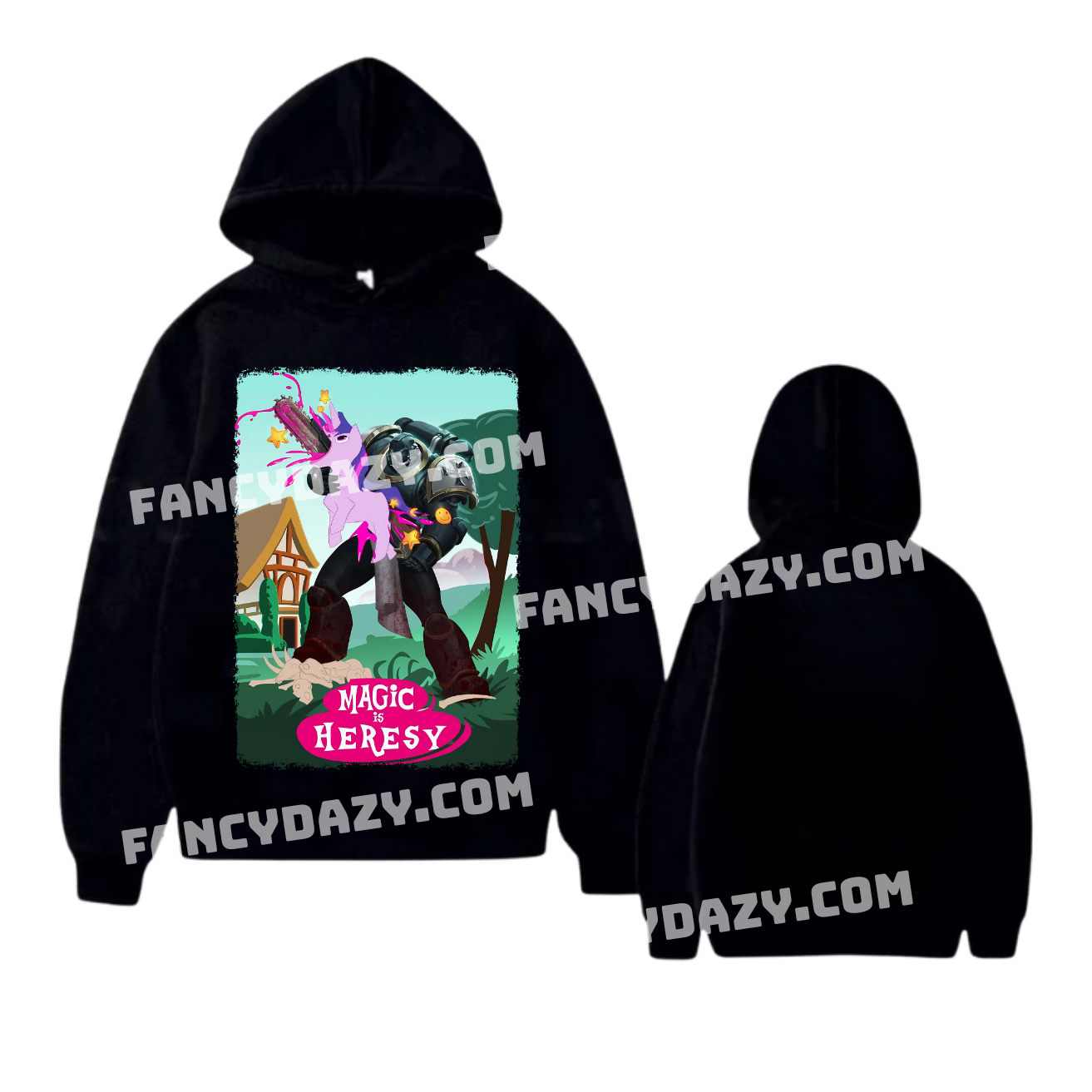 Magic is Heresy Graphic Tee, Warhammer 40K x My Little Pony Shirt Magic is Heresy Graphic Tee, Warhammer 40K x My Little Pony Shirt