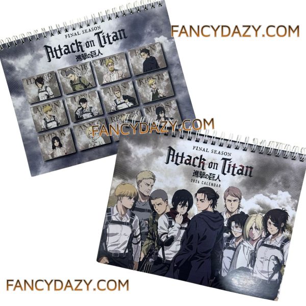 Attack On Titan 2026 Calendar