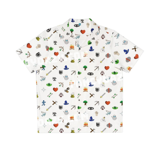 RuneScape Icon Pixel Skills Hawaiian Shirt