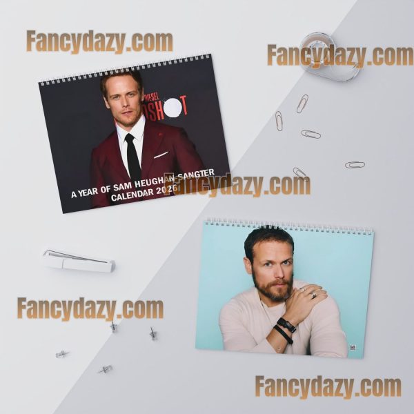 Sam Roland Heughan 2026 Wall Calendar