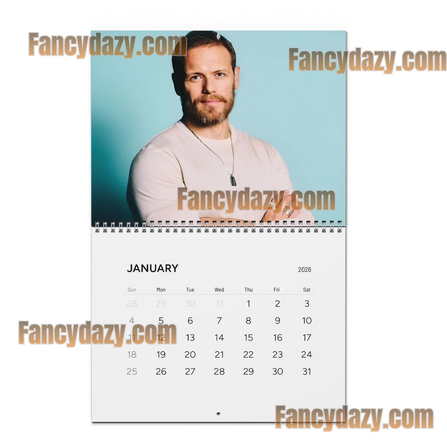 Sam Roland Heughan 2026 Wall Calendar Sam Roland Heughan 2026 Wall Calendar