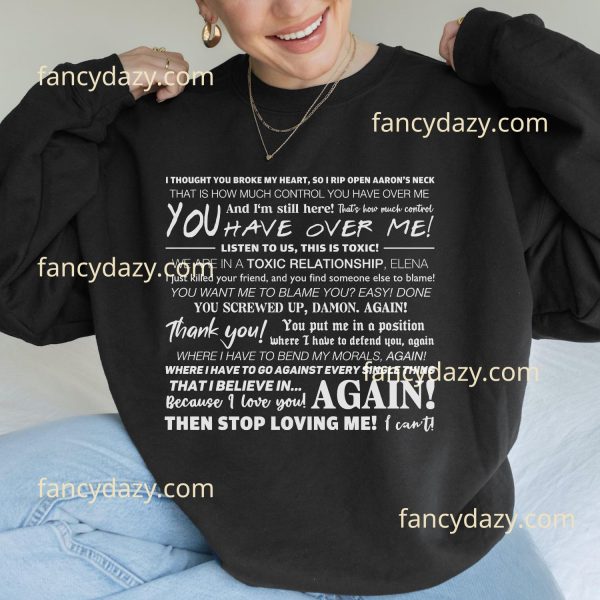 Toxic Relationship TVD Quote Shirt