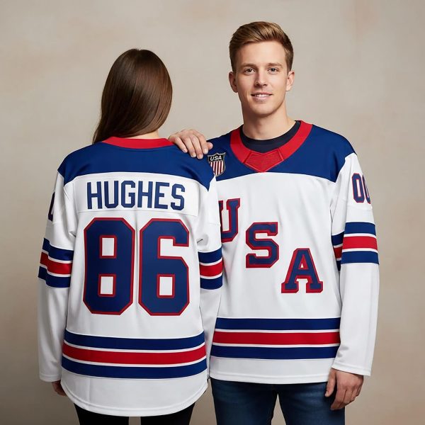 USA HOCKEY JERSEY Jack Hughes Shirt