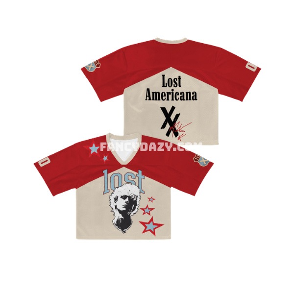 MGK Lost Americana CropTop Jersey Shirt