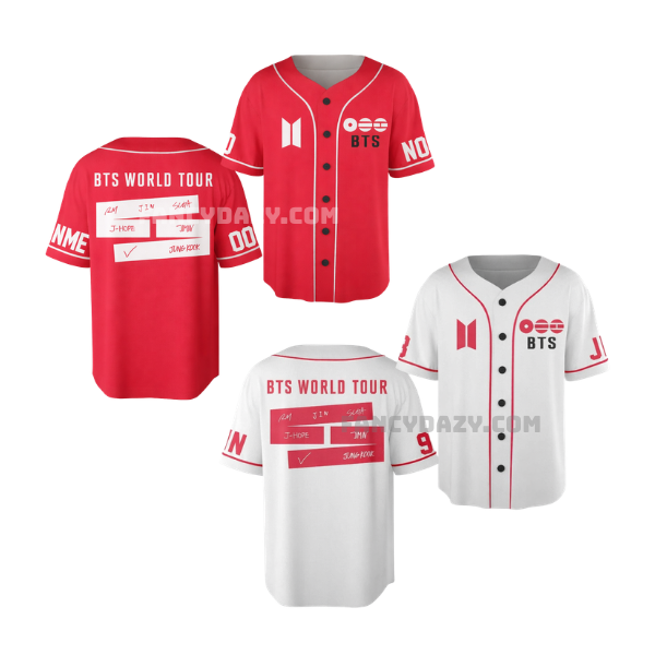 BTS Arirang World Tour 2026 Baseball Jersey Shirt