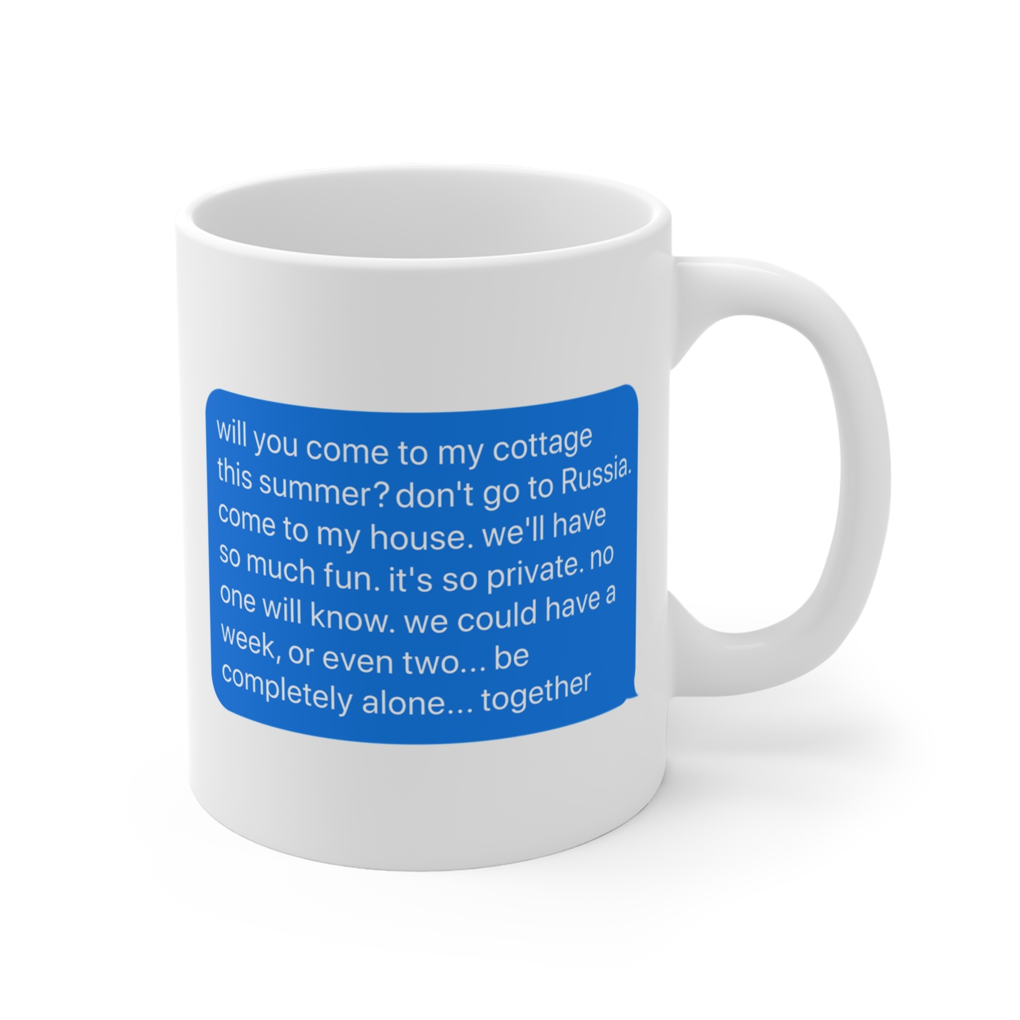 Will You Come To My Cottage This, LGBT Pride Hockey Mug Will You Come To My Cottage This, LGBT Pride Hockey Mug