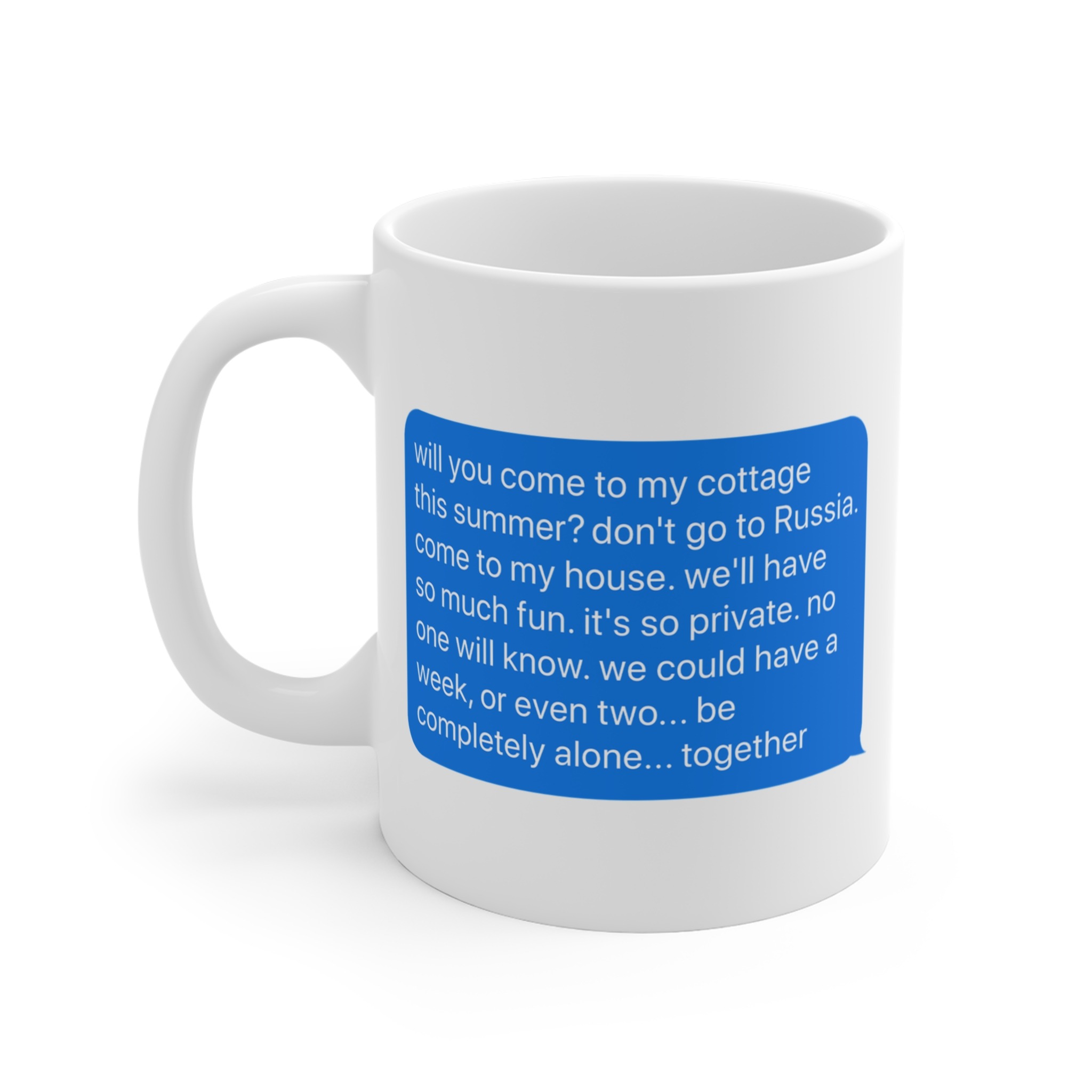 Will You Come To My Cottage This, LGBT Pride Hockey Mug Will You Come To My Cottage This, LGBT Pride Hockey Mug