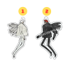Good Omens – Angel & Demon Keychain