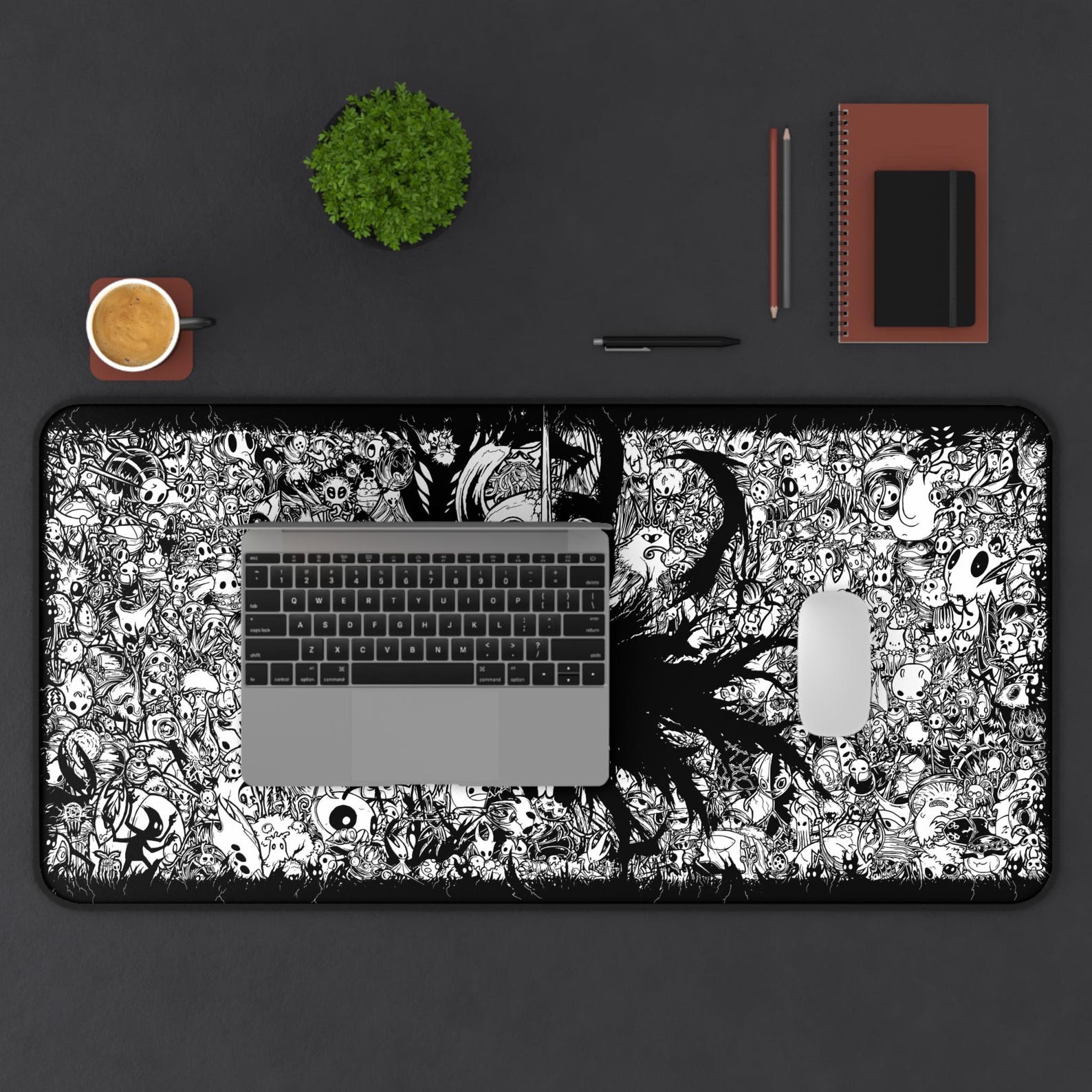 Hollow Knight Characters Desk Mat Hollow Knight Characters Desk Mat