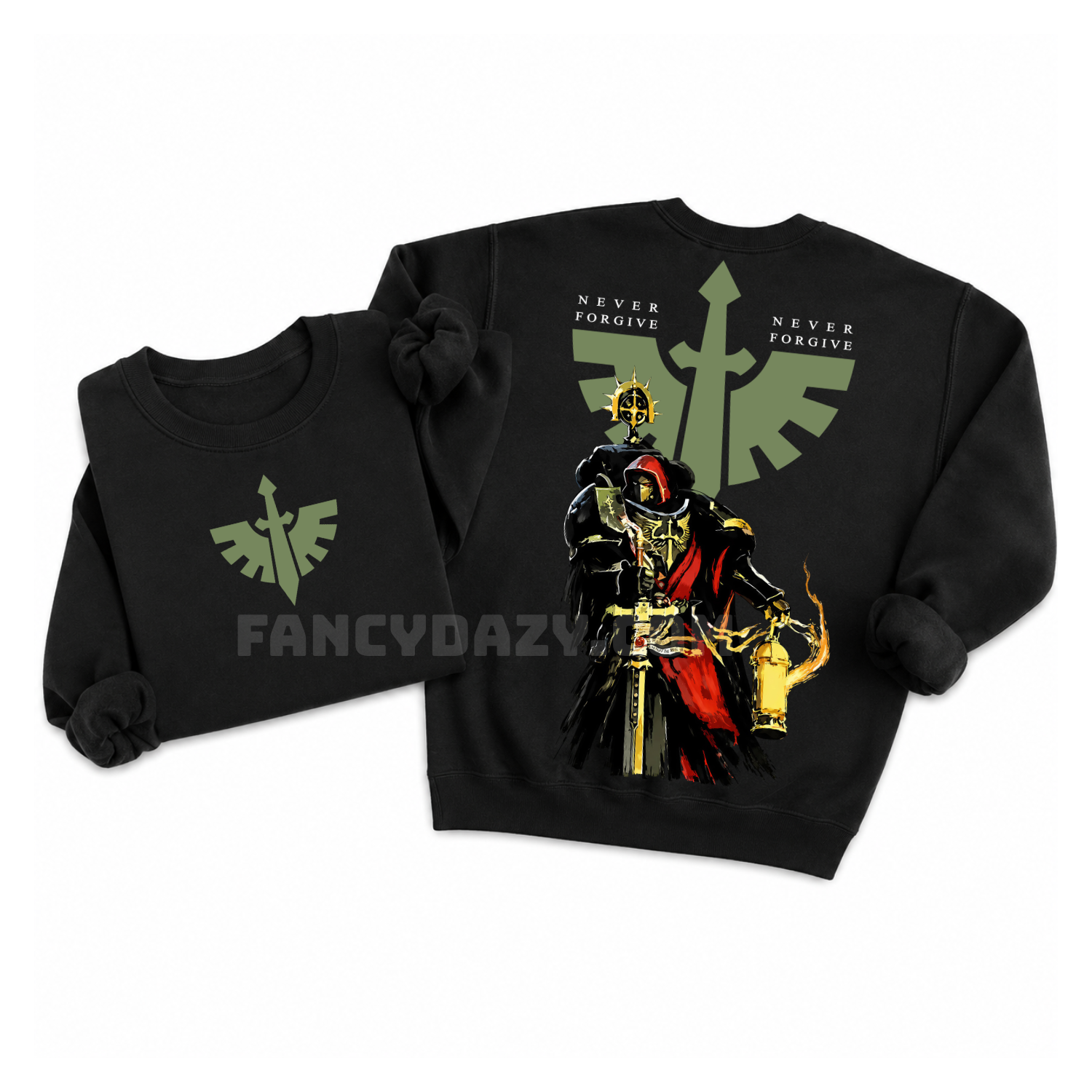 2 Sided – Warhammer 40K Dark Angels Never Forgive Shirt 2 Sided – Warhammer 40K Dark Angels Never Forgive Shirt
