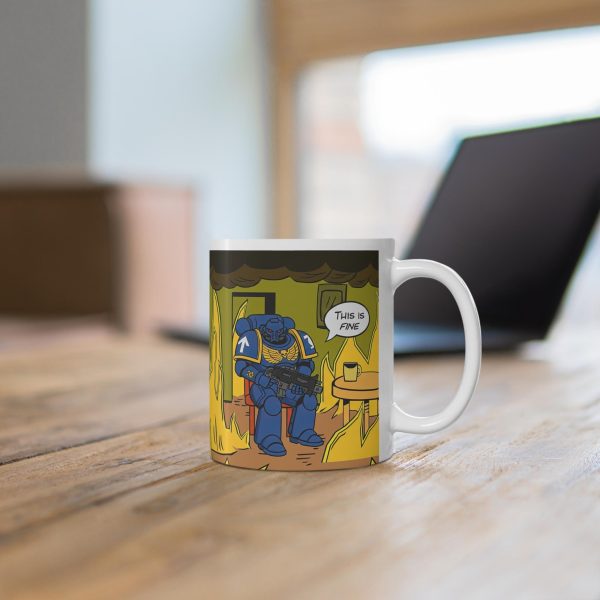 This Is Fine Warhammer 40K Mug This Is Fine Warhammer 40K Mug