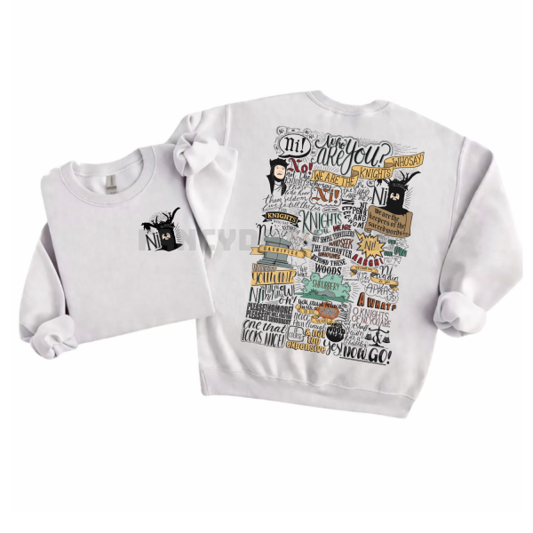 2 Sided –	The Knights Who Say Ni Monty Python Shirt