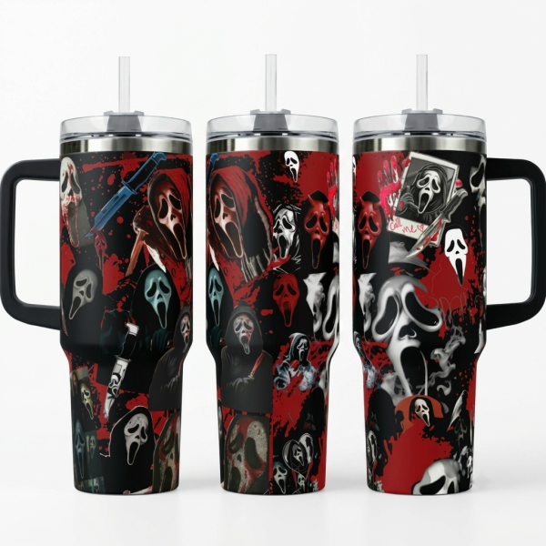 Ghostface Horror Movie Tumbler 40oz 1pc