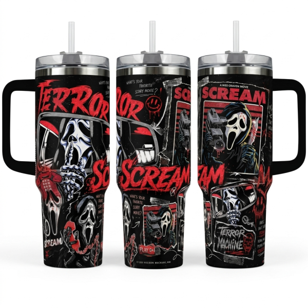 Scream Ghostface Terror Tumbler 40oz 1pc