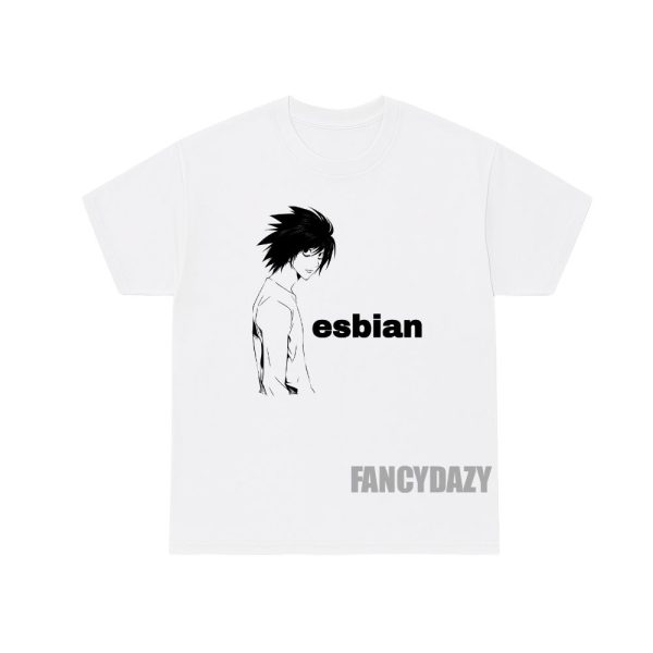 Death Note L Lawliet Esbian Shirt Death Note L Lawliet Esbian Shirt