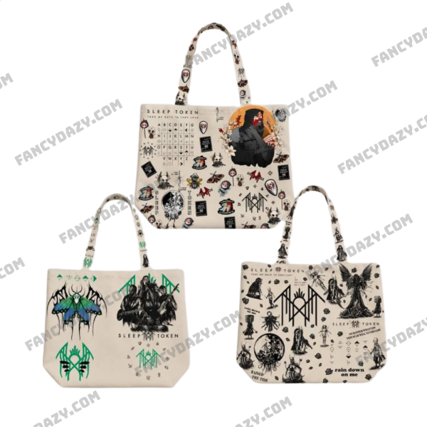 Sleep Token Tote Bag, Alternative Rock Music Tote Bag
