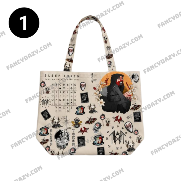 Sleep Token Tote Bag, Alternative Rock Music Tote Bag