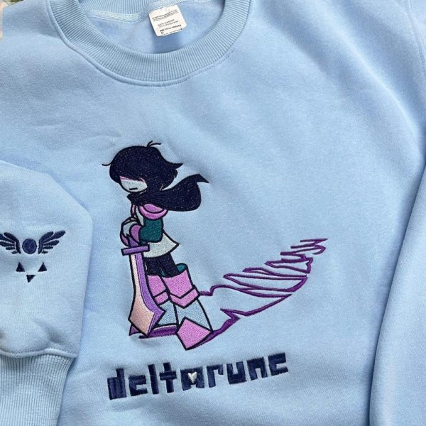 Deltarune Kris Embroidered Sweatshirt Deltarune Kris Embroidered Sweatshirt