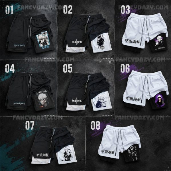 2-in-1 Anime Workout Shorts