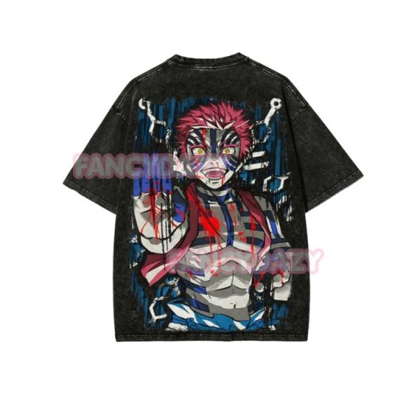 Demon Slayer Akaza Washed Shirt Ver2