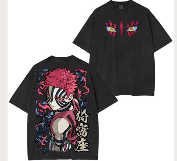 Demon Slayer Akaza Washed Shirt Ver 3