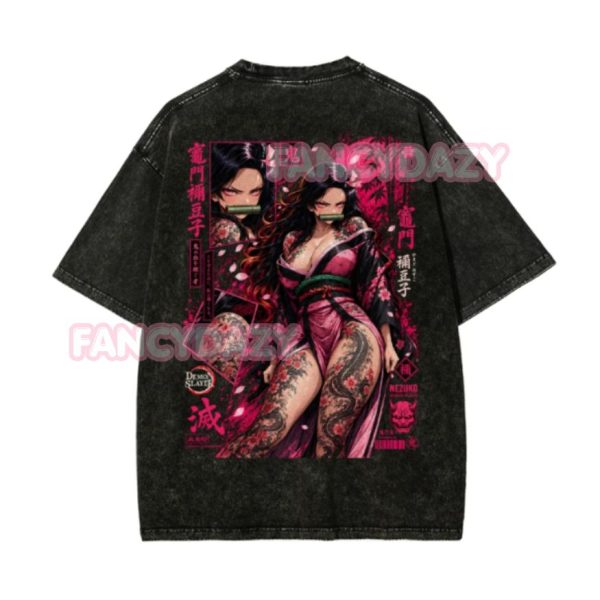 Nezuko Chan Washed Mineral TShirt