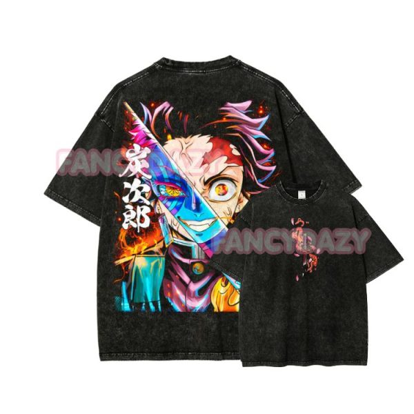 Demon Slayer Tanjiro Washed Shirt