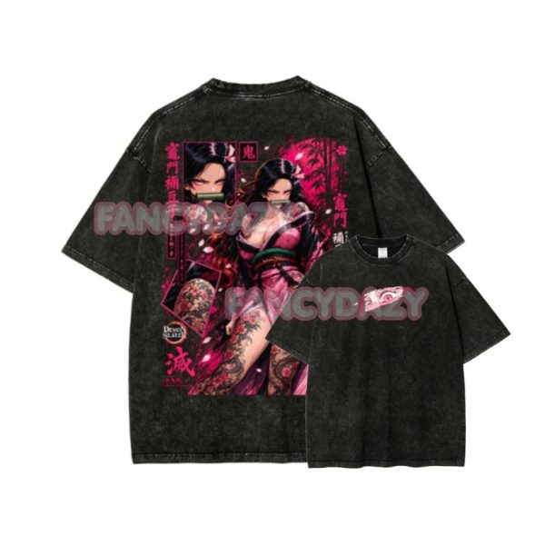 Nezuko Chan Washed Mineral TShirt