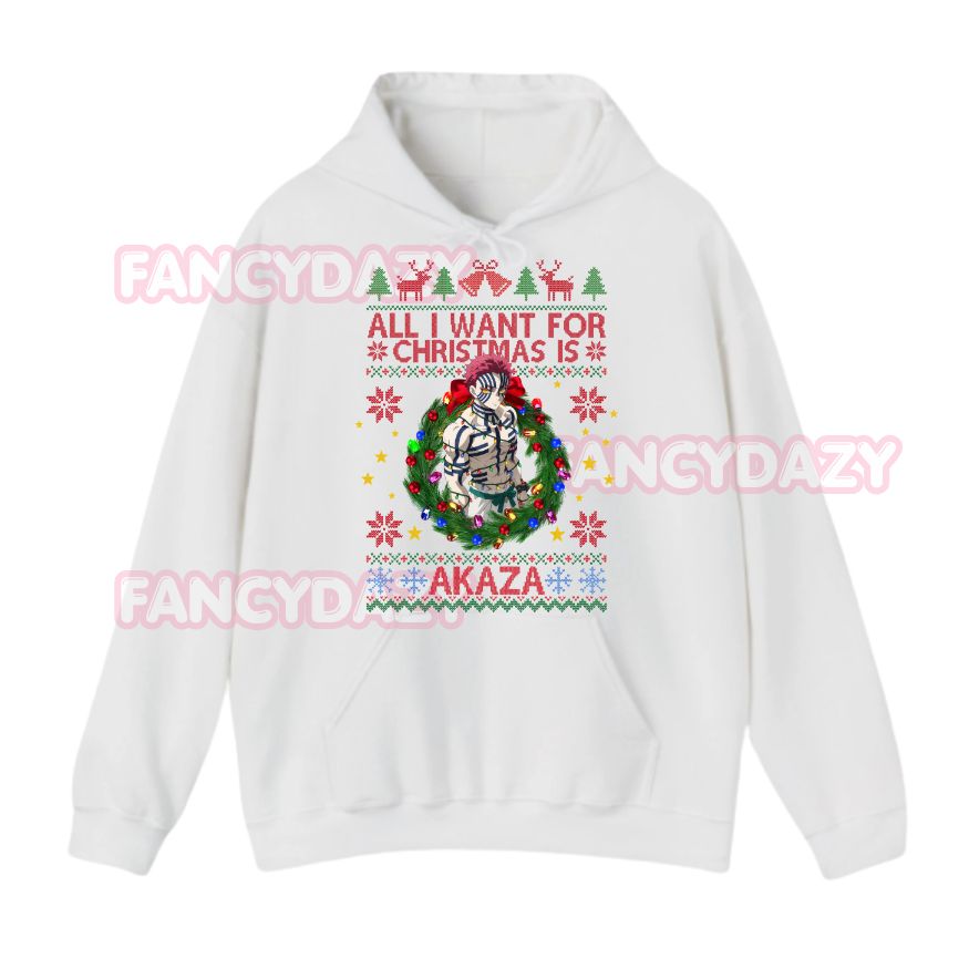 All I Want For Christmas Is Akaza Sweatshirt All I Want For Christmas Is Akaza Sweatshirt
