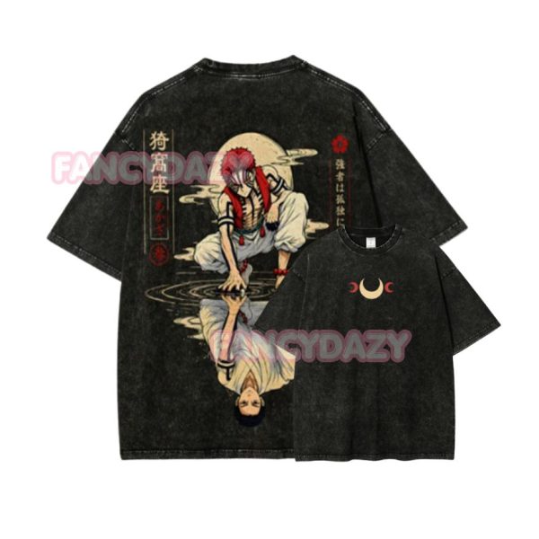 Demon Slayer Akaza Mineral Washed TShirt