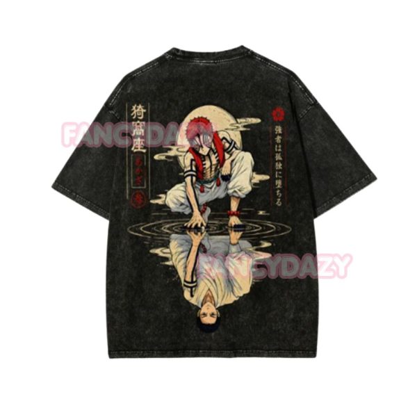Demon Slayer Akaza Mineral Washed TShirt